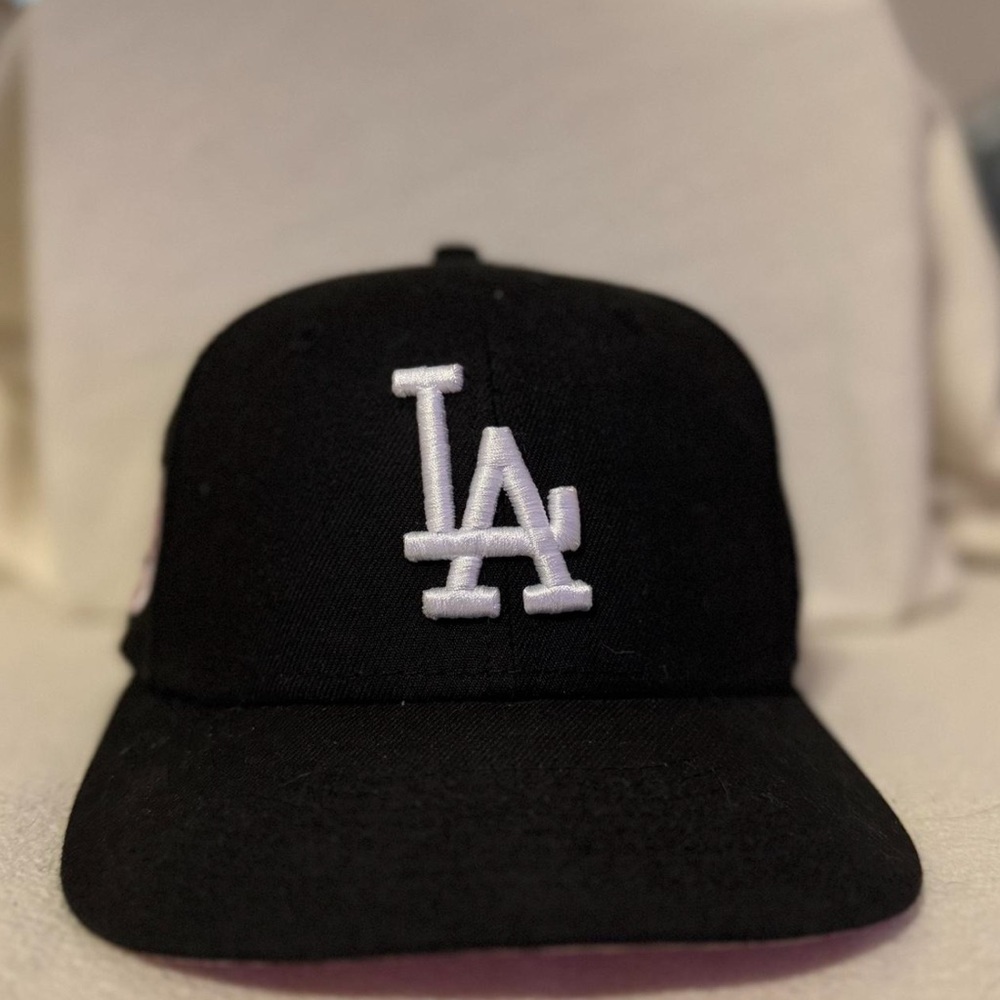 Black LA Dodgers Logo Cap